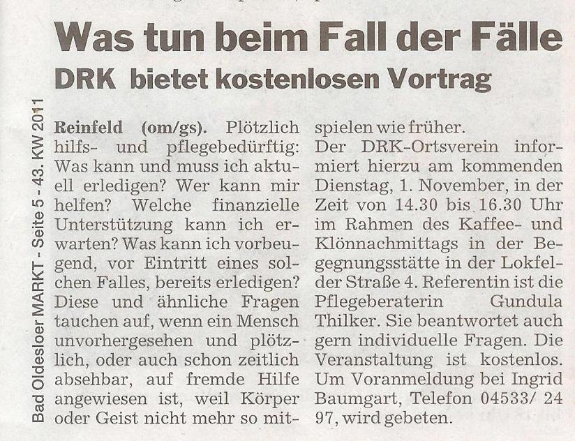 Was tun im Fall der Fälle