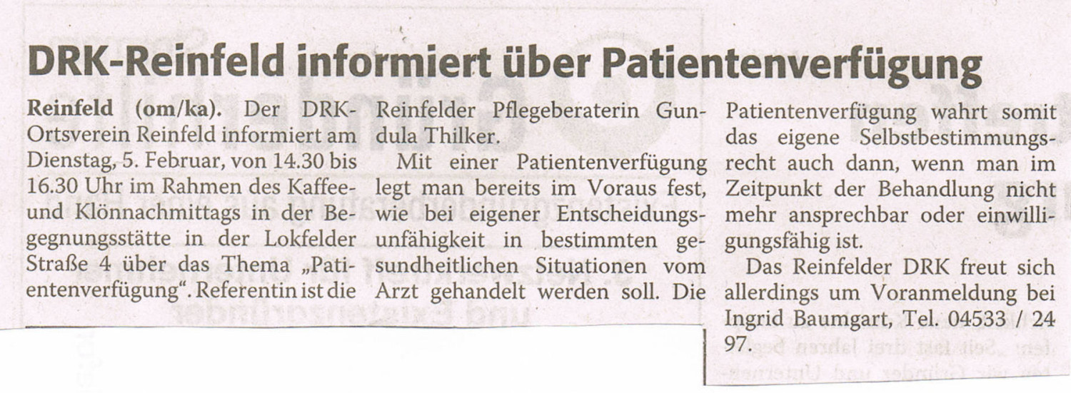 Vortrag Patientenverfügung