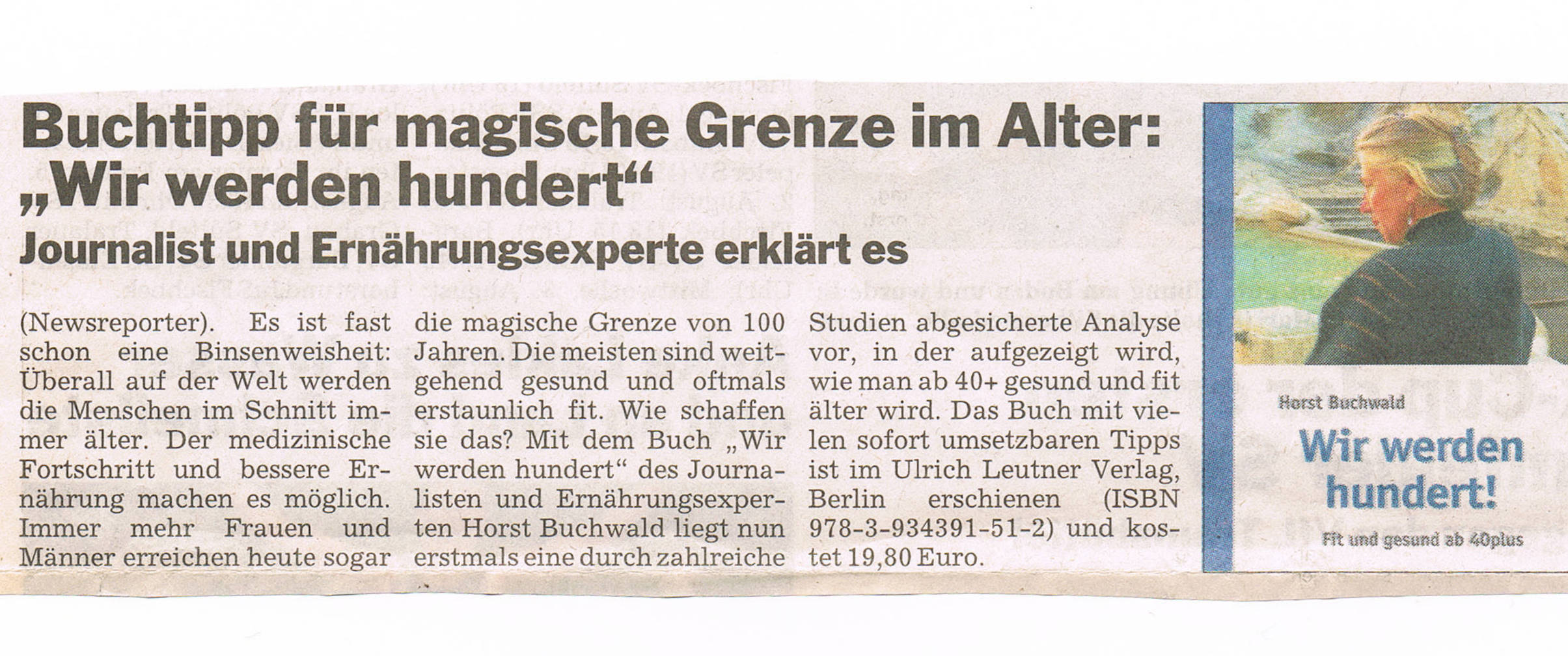 Buchtip Wir werden hundert